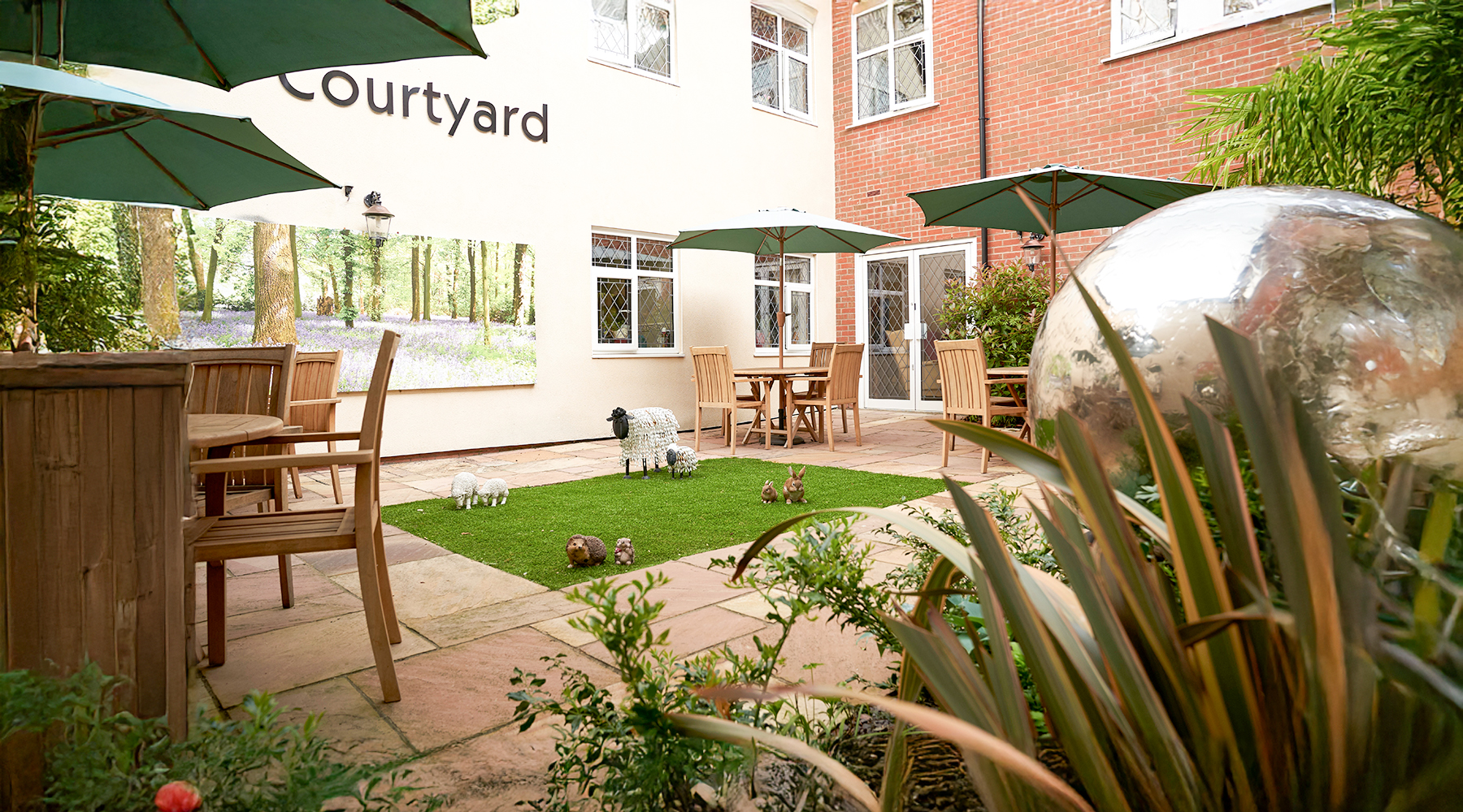 The Firs Care Home - Sedgely - The Courtyard - Northgate Healthcare