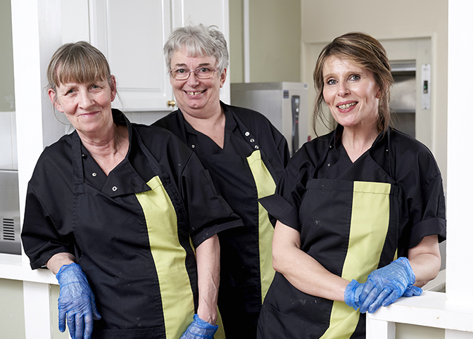 The catering team at Autumn House - Northgate Carehome