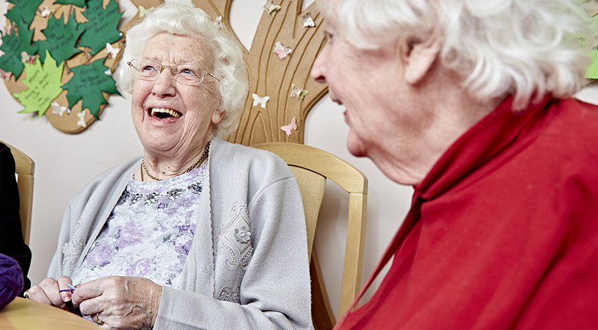 knitting - activites for residents - Northgate Healthcare