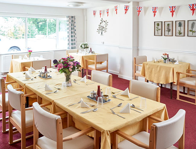 Dining Room - Meadowfields - Northgate Healthcare